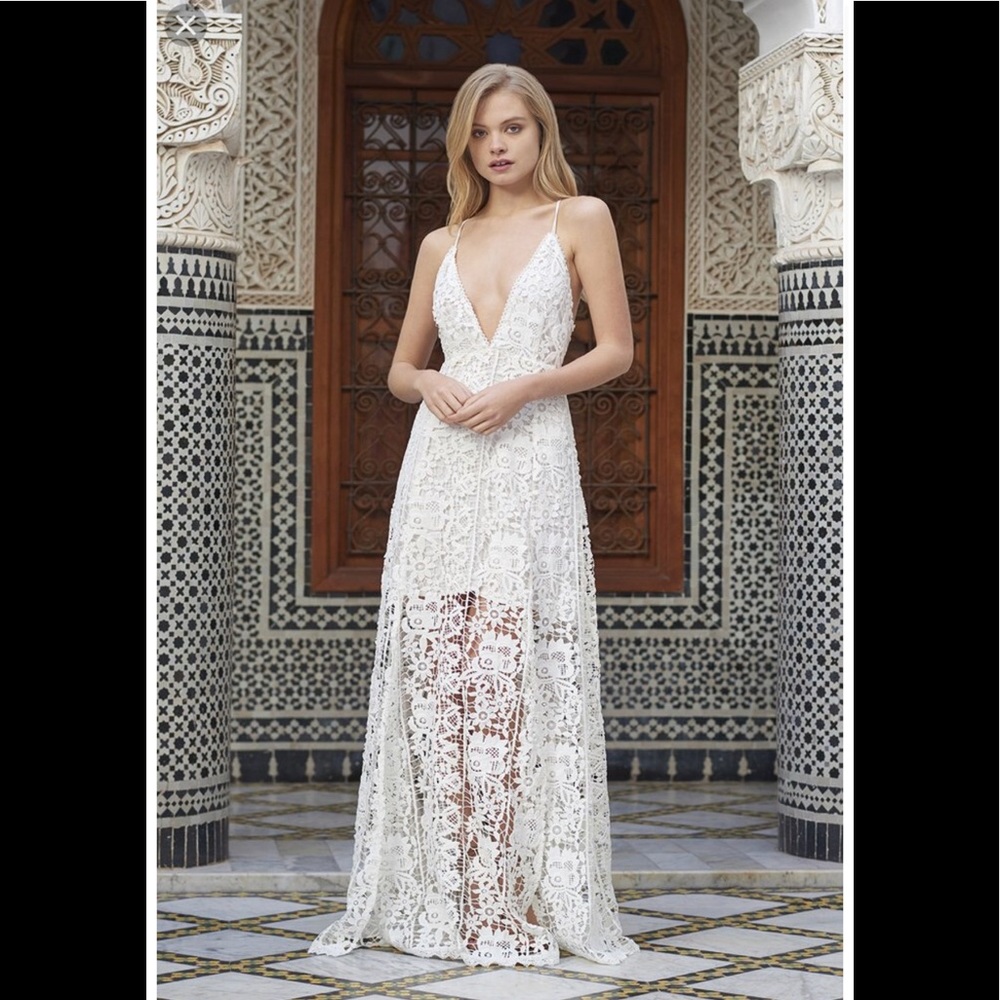 BNWT The Jetset Diaries Lace Strappy Maxi (Sz S)